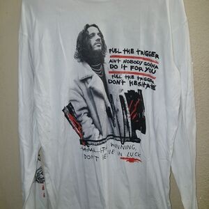 Russ Gray and White Cotton Shirt